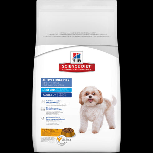Science Diet Adult 7+ Active Longevity Small Bites Dog Food 15lb - Poudre Pet and Feed Supply